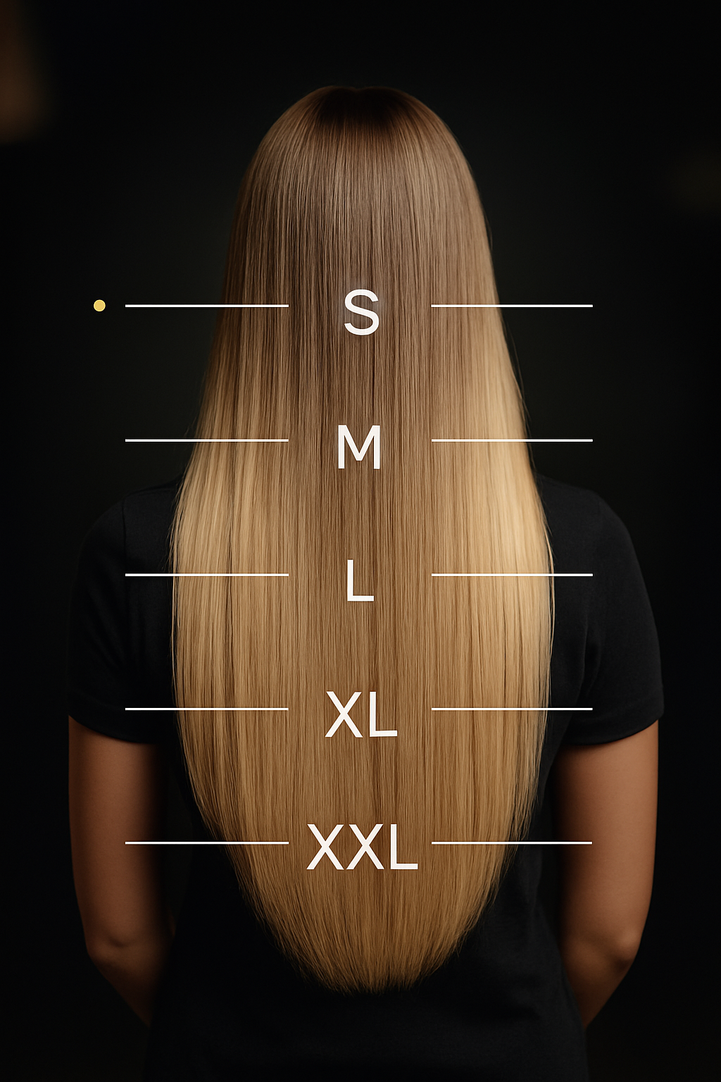Length tiers S–XXL
